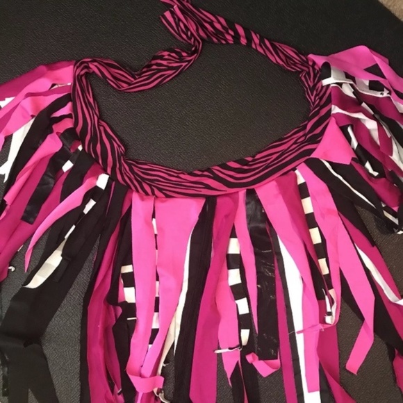 1# Cotton Fabric Remnants Scraps Fringe Red Black White Purple Upcycled Clothing - Picture 7 of 10